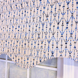 RLF Home 100% Cotton Sassari Regal With Poly/Cotton Ivory lining Rod Pocket Valance 50" x 15" Natural