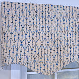 RLF Home 100% Cotton Sassari Regal With Poly/Cotton Ivory lining Rod Pocket Valance 50" x 15" Natural