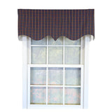 RLF Home 100% Cotton Sassari Regal With Poly/Cotton Ivory lining Rod Pocket Valance 50" x 15" Iron
