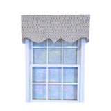RLF Home 100% Cotton Sassari Regal With Poly/Cotton Ivory lining Rod Pocket Valance 50" x 15" Natural