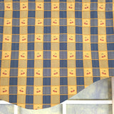RLF Home 100% Cotton Cherry Plaid Cornice  Fully lined Windows Rod Pocket Valance 50" x 17"  Navy