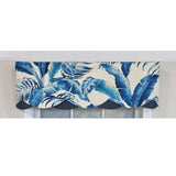 RLF Home 100% Cotton Plantain Petticoat  Fully lined Windows Rod Pocket Valance 50" x 15"  Navy