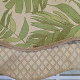 RLF Home 100% Cotton Breeze Glory  Fully lined Windows Rod Pocket Valance 50" x 16"  Green