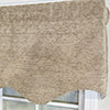 RLF Home 100% Cotton Chenille Regal  Fully lined Windows Rod Pocket Valance 50