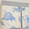 RLF Home 100% Cotton Natalia Pleated  Unlined Windows Rod Pocket Valance 50" x 17"  Blue