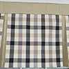 RLF Home 100% Cotton Bison Check Pleated  Unlined Windows Rod Pocket Valance 50