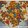 RLF Home 100% Cotton Bountiful Cornice  Fully lined Windows Rod Pocket Valance 50" x 17"  Multi