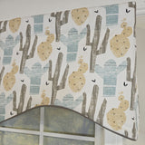 RLF Home 100% Cotton Arizona Cornice  Fully lined Windows Rod Pocket Valance 50" x 17"  Natural