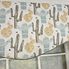RLF Home 100% Cotton Arizona Cornice  Fully lined Windows Rod Pocket Valance 50