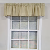RLF Home 100% Cotton Crosswell Tailored  Fully lined Windows Rod Pocket Valance 76" x 14"  Sage