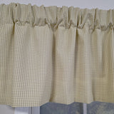 RLF Home 100% Cotton Crosswell Tailored  Fully lined Windows Rod Pocket Valance 76" x 14"  Sage