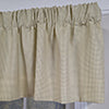 RLF Home 100% Cotton Crosswell Tailored  Fully lined Windows Rod Pocket Valance 76