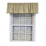 RLF Home 100% Cotton Crosswell Tailored  Fully lined Windows Rod Pocket Valance 76" x 14"  Sage