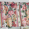 RLF Home 100% Cotton Flower Lane Tailored  Unlined Windows Rod Pocket Valance 68