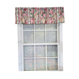 RLF Home 100% Cotton Flower Lane Tailored  Unlined Windows Rod Pocket Valance 68" x 13"  Multi