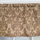 RLF Home 100% Cotton Marruecos Tailored  Unlined Windows Rod Pocket Valance 51" x 12"  Brown