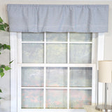 RLF Home 100% Cotton Crosswell Tailored  Unlined Windows Rod Pocket Valance 51" x 12"  Blue