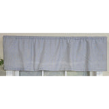 RLF Home 100% Cotton Crosswell Tailored  Unlined Windows Rod Pocket Valance 51" x 12"  Blue