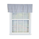 RLF Home 100% Cotton Crosswell Tailored  Unlined Windows Rod Pocket Valance 51" x 12"  Blue