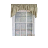 RLF Home 100% Cotton 3-PC Crosswell Center/Jabot set Fully lined Rod Pocket Valance 75" x 23"  Sage