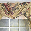 RLF Home 100% Cotton 3-PC Terrene Swag/Jabot Set Fully lined Rod Pocket Valance 58