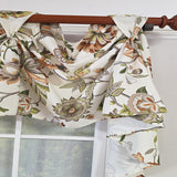 RLF Home Zanzibar 3-S Victory 100% Cotton Tab Top Swag Window Curtain 54" x 25" Orange