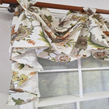 RLF Home Zanzibar 3-S Victory 100% Cotton Tab Top Swag Window Curtain 54" x 25" Orange