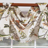 RLF Home Zanzibar 3-S Victory 100% Cotton Tab Top Swag Window Curtain 54" x 25" Orange