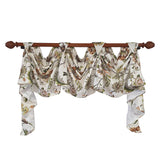 RLF Home Zanzibar 3-S Victory 100% Cotton Tab Top Swag Window Curtain 54" x 25" Orange