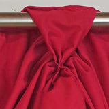 RLF Home Classic Twil 3-S Victory 100% Cotton Tab Top Swag Window Curtain 54" x 25" Red
