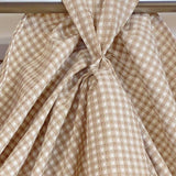 RLF Home Colburn 3-S Victory 100% Cotton Tab Top Swag Window Curtain 54" x 25" Natural