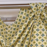 RLF Home Little Treasure 3-S Victory 100% Cotton Tab Top Swag Window Curtain 54" x 25" Yellow