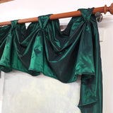 RLF Home Taffeta 3-S Victory 100% Polyester Tab Top Swag Window Curtain 54" x 25" Green