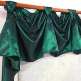 RLF Home Taffeta 3-S Victory 100% Polyester Tab Top Swag Window Curtain 54" x 25" Green
