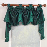 RLF Home Taffeta 3-S Victory 100% Polyester Tab Top Swag Window Curtain 54" x 25" Green