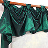 RLF Home Taffeta 3-S Victory 100% Polyester Tab Top Swag Window Curtain 54" x 25" Green