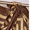 RLF Home Atahualpa 3-S Victory 100% Cotton Tab Top Swag Window Curtain 54
