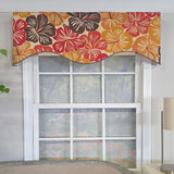 RLF Home Wild Hibiscus Cornice 100% Cotton Rod Pocket Lined  Window Valance 50" x 17" Multi