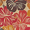 RLF Home Wild Hibiscus Cornice 100% Cotton Rod Pocket Lined  Window Valance 50" x 17" Multi