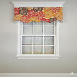 RLF Home Wild Hibiscus Regal 100% Cotton Rod Pocket Lined  Window Valance 50" x 17" Multi