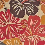 RLF Home Wild Hibiscus Regal 100% Cotton Rod Pocket Lined  Window Valance 50" x 17" Multi