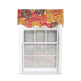 RLF Home Wild Hibiscus Regal 100% Cotton Rod Pocket Lined  Window Valance 50" x 17" Multi