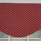 RLF Home Passat Cornice 100% Cotton Rod Pocket  Window Valance 50" x 17" Red