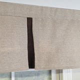 RLF Home Denton Pleated 100% Cotton Rod Pocket Fully Lined Valance 50"x17" Taupe