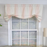 RLF Home Faded Stripe Butterfly 100% Cotton Rod Pocket Lined  Window Valance 50" x 17" Pink