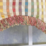 RLF Home Fame Stripe Cornice 100% Cotton Rod Pocket Lined  Window Valance 50" x 17" Multi