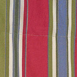 RLF Home Nigel Stripe Regal 100% Cotton Rod Pocket Lined  Window Valance 50" x 17" Multi