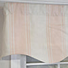 RLF Home Faded Stripe Regal 100% Cotton Rod Pocket Lined  Window Valance 50" x 17" Pink
