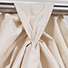 RLF Home Soft Duck 3-S Victory 100% Cotton Tab Top Swag Window Curtain 54" x 25" Natural