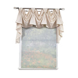 RLF Home Soft Duck 3-S Victory 100% Cotton Tab Top Swag Window Curtain 54